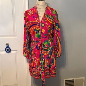 Adrianna Papell Multicolor Floral Dress